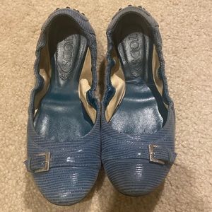 Tod’s flats, pre-loved, selling for cheap.